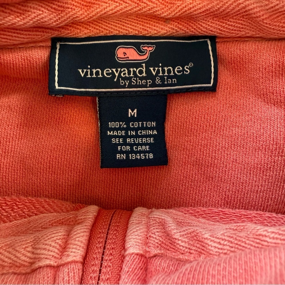 Vineyard Vines Coral Pink and Slate Blue Quarter-Zip Sweatshirts - Picture 13 of 16